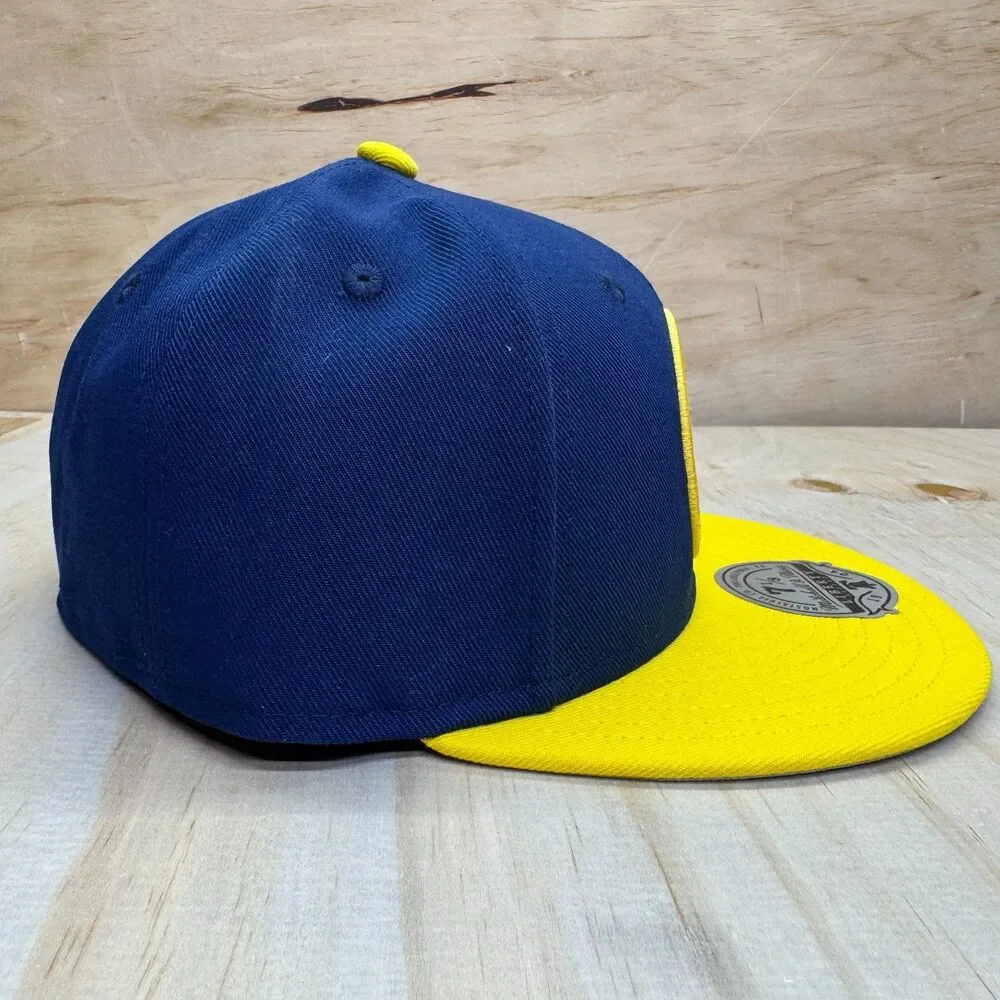 NEW Buffalo Sabres Mitchell Ness Liberty Fitted Cap Hat 2 Tone Sz 7 1/8